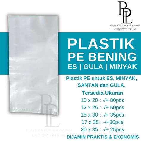 Jual Plastik PE TERMURAH Kantong Plastik Es Plastik Kuah