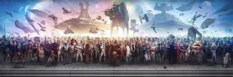 Canvas Star Wars Fine Art Panorama Print X Starwars All