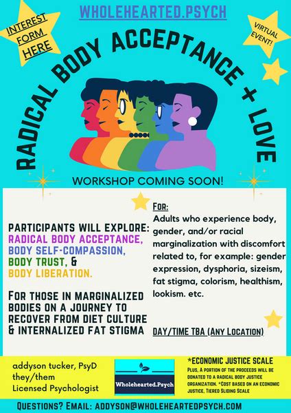 Radical Body Acceptance Love Mental Health Event Or Group By