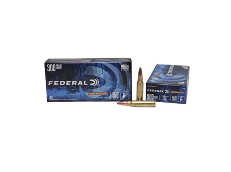 Federal Power Shok 300 Savage Ammo Jacketed Soft Point