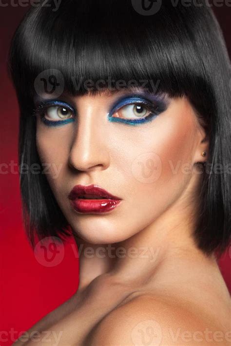 Sexy Brunette With Professional Make Up Stock Photo At Vecteezy