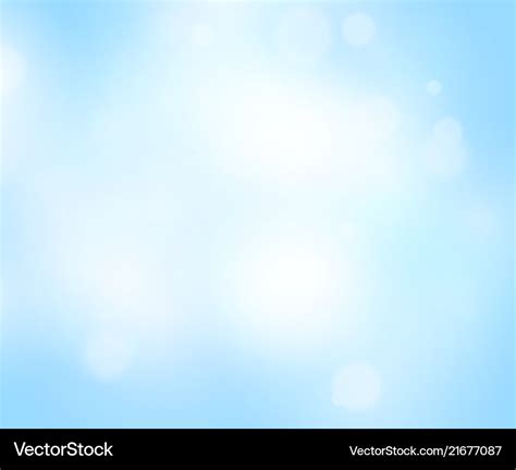 Soft Blue Abstract Background Nature Sky Light Vector Image