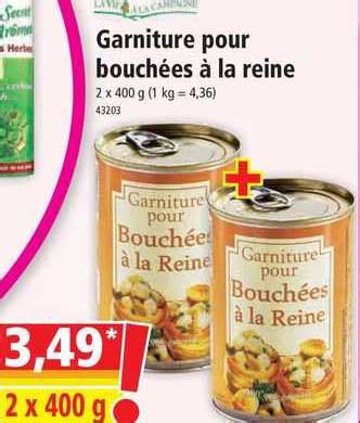 Promo Garniture Pour Bouch Es La Reine Chez Norma Icatalogue Fr