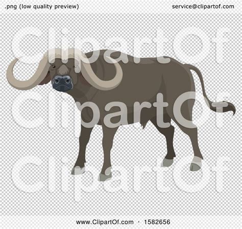 Clipart Of A Water Buffalo Royalty Free Vector Illustration By Vector