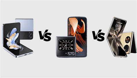 Samsung Galaxy Z Flip4 vs Motorola Razr 2022 vs Huawei P50 Pocket ...