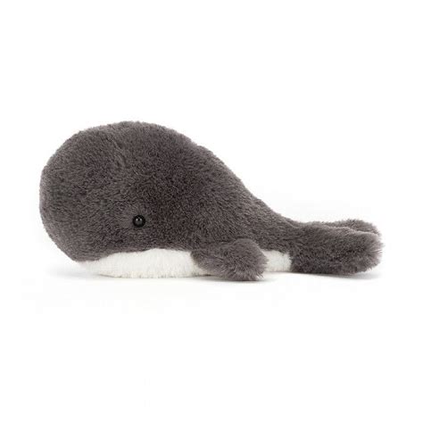 Jellycat Wavelly Whale Grey