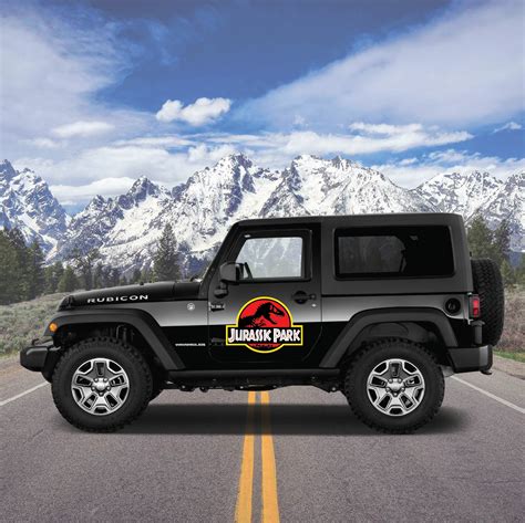 Summit Graphix Jurassic Park World Vehicle Custom Jeep Decals