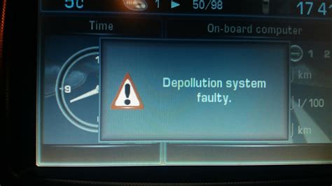 Depollution System Faulty Peugeot