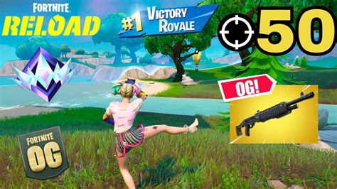 Fortnite Ranked Reload High Kill Zero Build Og Gameplay Controller