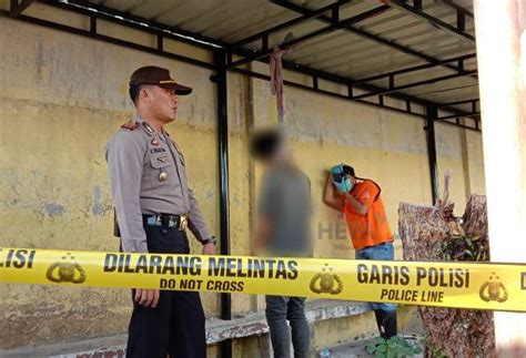 Diduga Depresi Mantan Napi Akhiri Hidup Dengan Gantung Diri Di Tiang