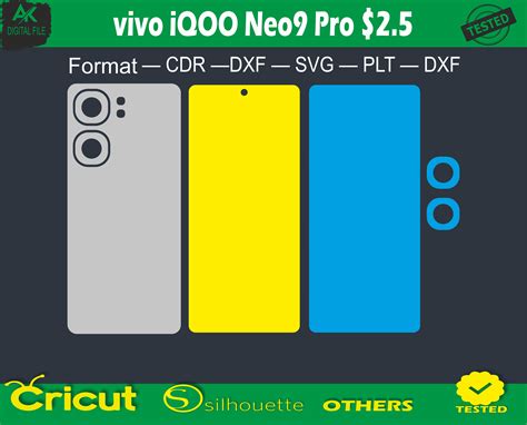 Vivo IQOO Neo9 Pro Skin Vector Template 2 50