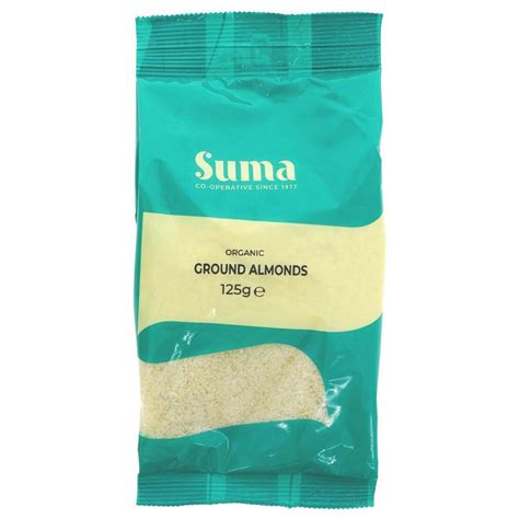 Suma Prepacks Organic Ground Almonds 125g Suma