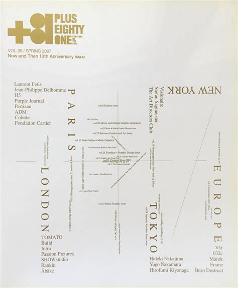 +81 PLUS EIGHTY ONE Vol.35 Now and Then 10th Anniversary issue ...