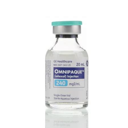 Omnipaque 240 20 ML Vial 10 Bx Dealmed Medical Supplies