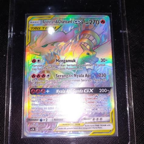 Jual Kartu Pokemon TCG ID Indonesia AC3B Reshiram Charizard GX HR