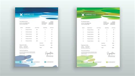 Creative Modern Invoice Template For Your Business 28125169 Vector Art