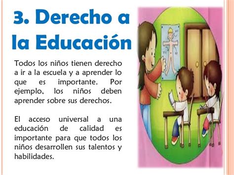 Derecho De Los Niños Educacion Imagui