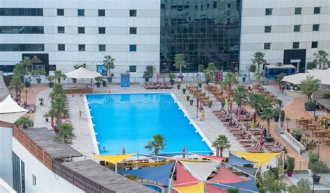 Roof Top Swimming Pool At A Hotel Stock Image Image Of Relaxation