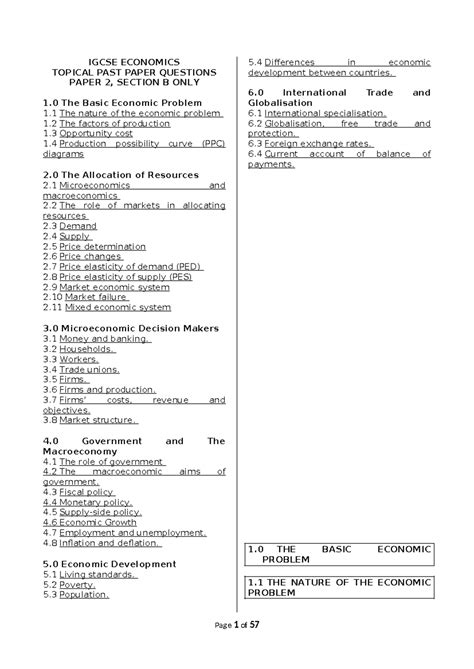 Igcse Economics Paper 2 Past Paper Pdfsdocuments2 4