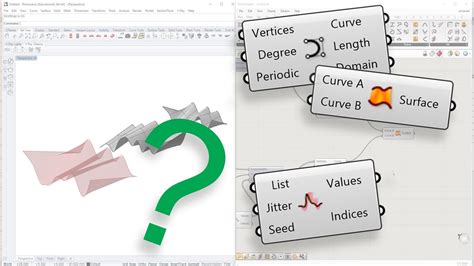 Grasshopper Tutorial Creating A Ruled Surface Using Jitter Youtube