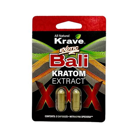 Krave Bali Kratom Extract Capsules 2ct