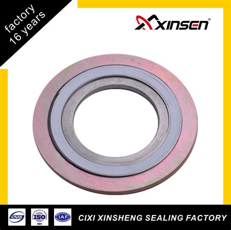 PTFE Filler Spiral Wound Gasket With ASME16 20 Standard China Sealing