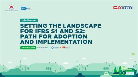 Setting The Landscape For Ifrs S1 And S2 Path For Adoption And Implementation Youtube