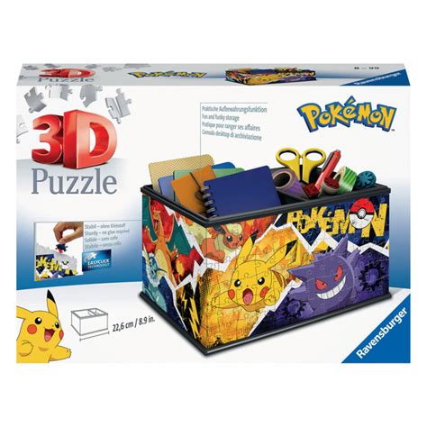 Puzzle 3D Boîte de rangement Pokémon Ravensburger King Jouet Suisse