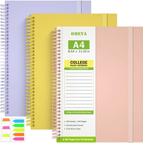 Amazon Spiral Notebook 8 5 X 11 3 Pack Notebooks College Ruled