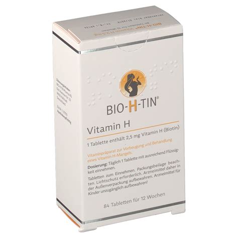 BIO-H-TIN® Vitamin H 2,5 mg 84 St - shop-apotheke.at