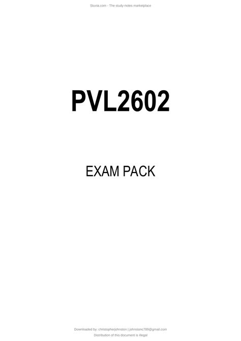 Solution Pvl Exam Pack F Studypool