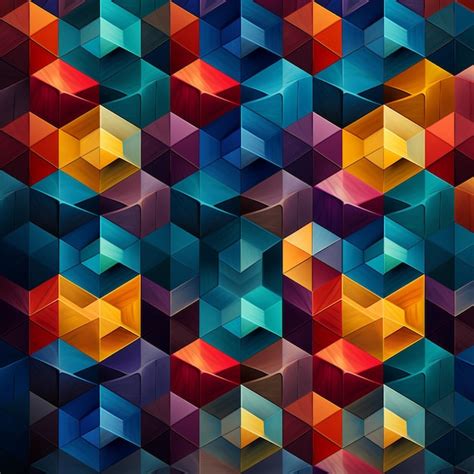 Premium Ai Image Abstract Geometric Background