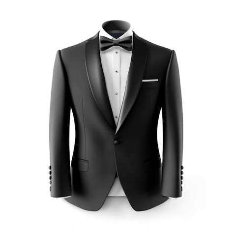 Premium Photo | A close up of a tuxedo with a bow tie and a tuxedo ...