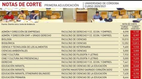 Las notas de corte en Cataluña cuáles son los requisitos para