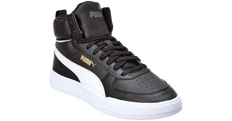 Puma Caven Mid Leather Sneaker In Black For Men Lyst