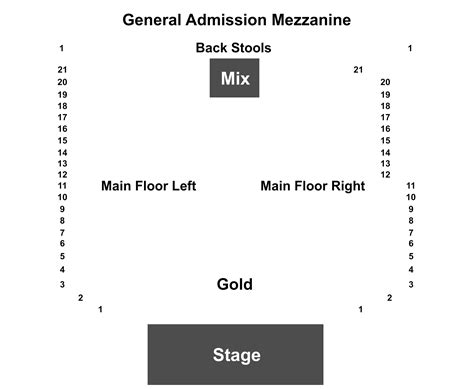 The Van Buren Venue Seating Chart - Ponasa