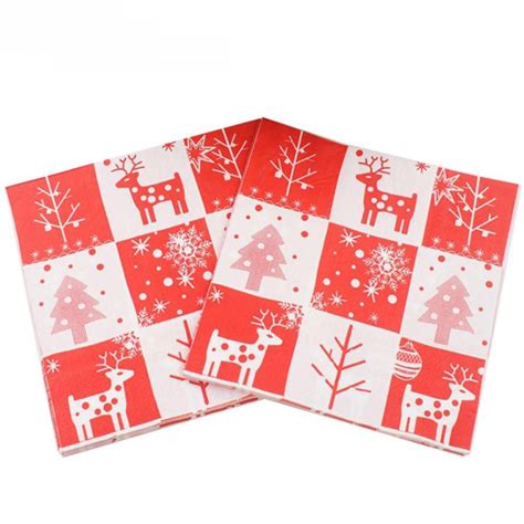 Clearance Sales,Color Printed Napkins Christmas Snowman Napkins ...