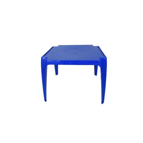 Mesa Pl Stica Infantil Azul Loctok