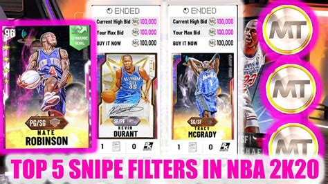 Top Snipe Filters In Nba K My Team Do This Right Now To Make