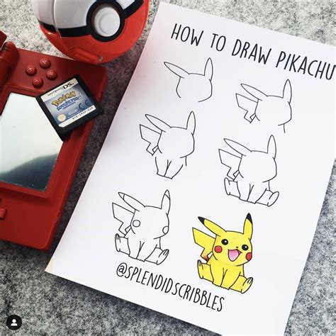 How To Draw Pikachu Step By Step The Smart Wander