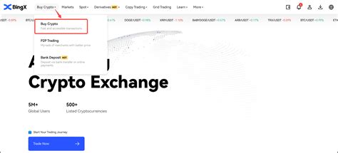 Bingx Tutorial How To Purchase Crypto Via Quick Buy On Bingx