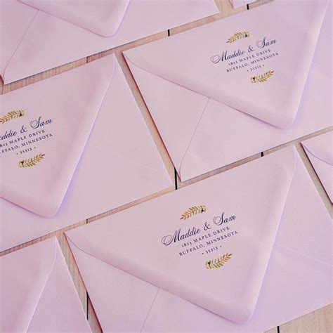 Custom envelopes, colored envelopes, return address, custom wedding ...