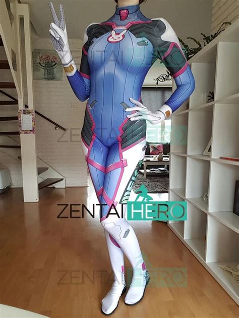 3d Printed D Va Cosplay Costume Zentai Game Costume Classic Dva Skin