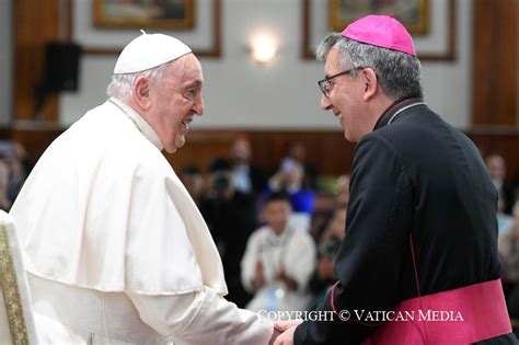 Apostolic Journey To Mongolia Meeting With Bishops Priests