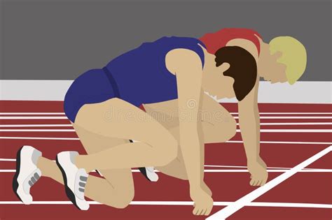 Athletes Starting Block Stock Illustrations 9 Athletes Starting Block