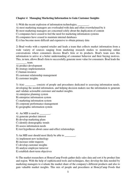 Tutorial Chapter 4 Q | PDF | Sampling (Statistics) | Marketing Research