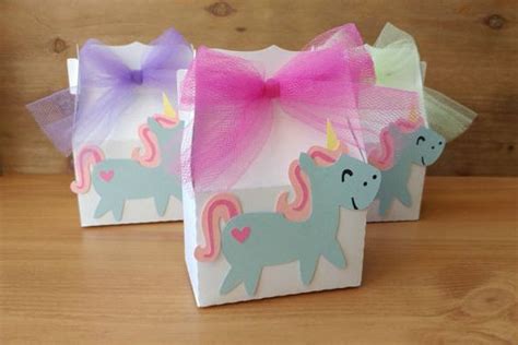 Adorables Cajitas Tipo Lonchera Para Dulces Unicorn Theme Party