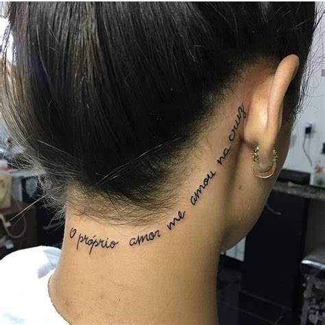 Tattoo Frase No Pescoço Feminina - Frase No Pescoço Feminina - FDPLEARN