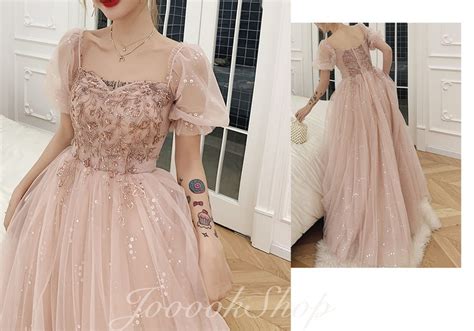 Pink Tulle Wedding Dress For Women Sparky Tulle Lawn Bridal Etsy