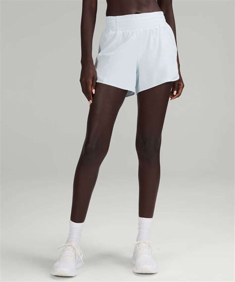 Lululemon Hotty Hot High Rise Lined Short 4 Powder Blue Lulu Fanatics